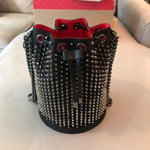 CHRISTIAN LOUBOUTIN Studded Marie Jane Bucket Bag